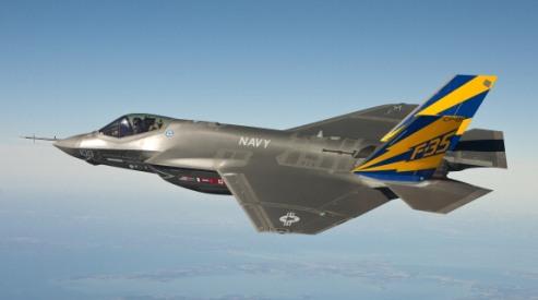 Тестовый полёт самолёта F-35C | Фото предоставлена корпорацией «Локхид»/Getty Im