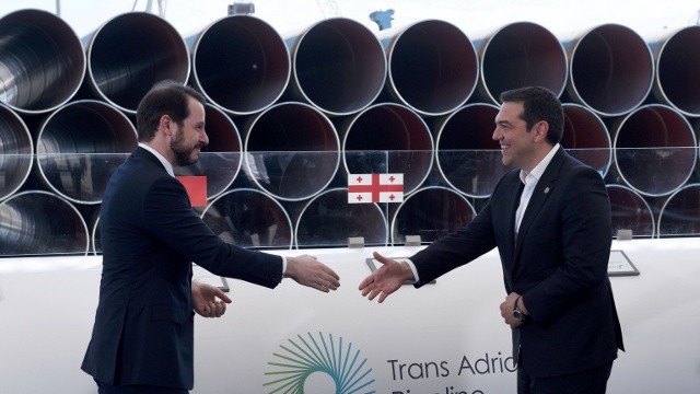Трансадриатический трубопровод: церемония в Греции