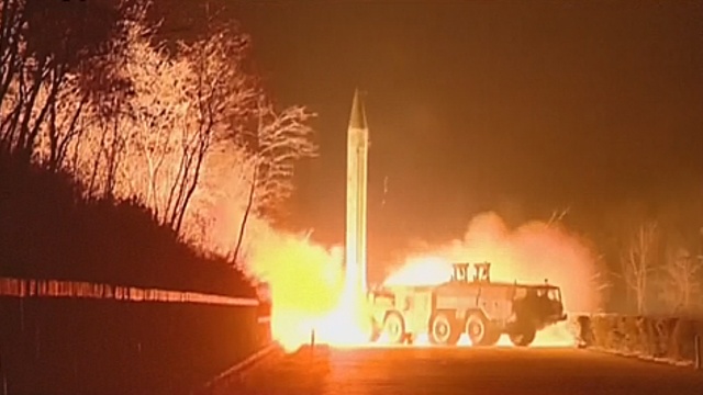 Пхеньян провёл испытания баллистической ракеты