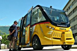 В Швейцарии запустили автобусы-беспилотники