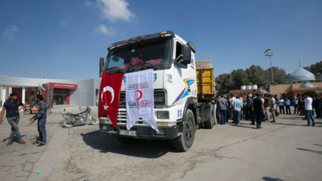 Турецкую гумпомощь доставили в Газу через Израиль