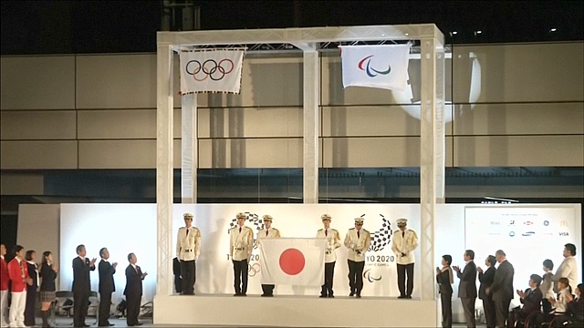 В Токио подняли флаги Олимпийских и Паралимпийских игр