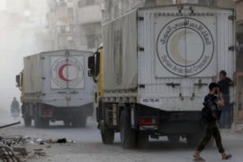 В города и деревни Сирии доставили гумпомощь