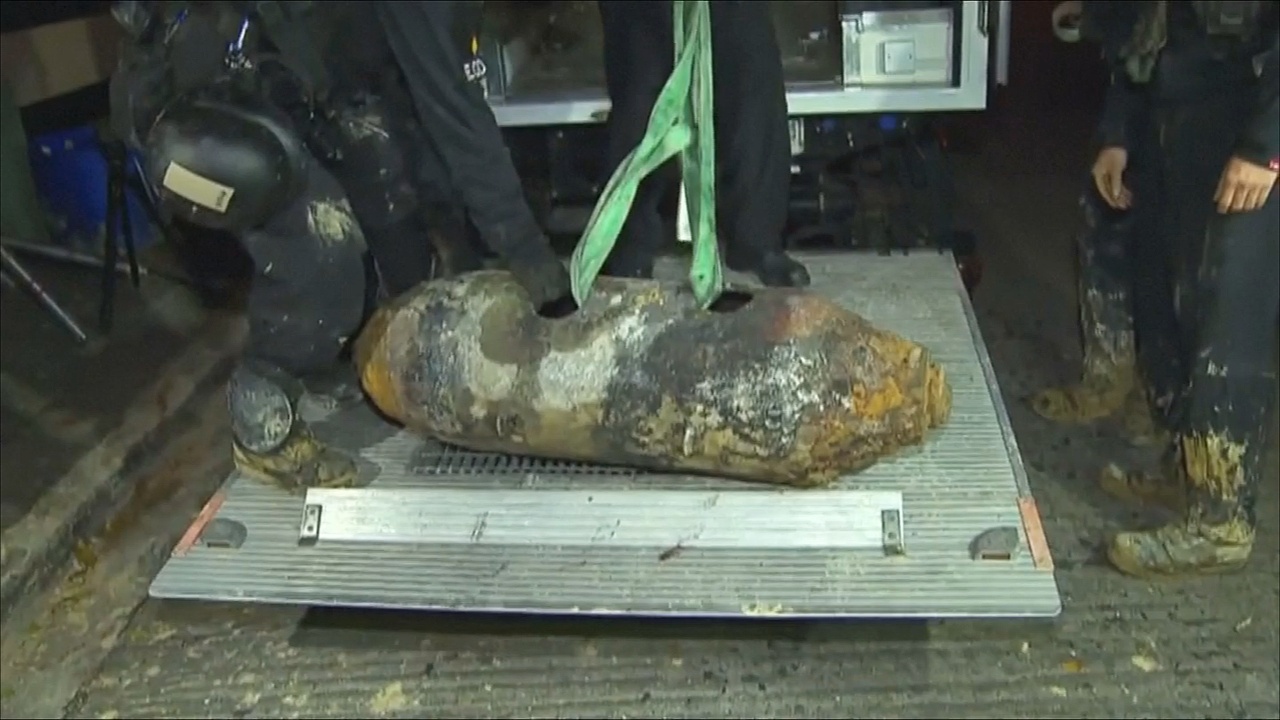 Бомбу времён Второй мировой нашли в Гонконге