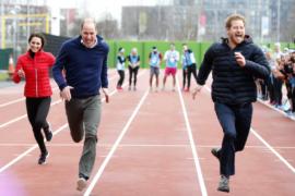 Кейт, Уильям и Гарри посетили тренировку к Лондонскому марафону