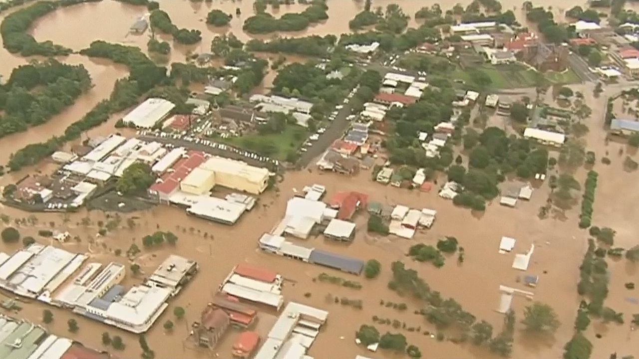 В Австралии затопило целые города