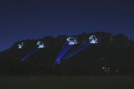 На горе показали уникальное лазерное шоу