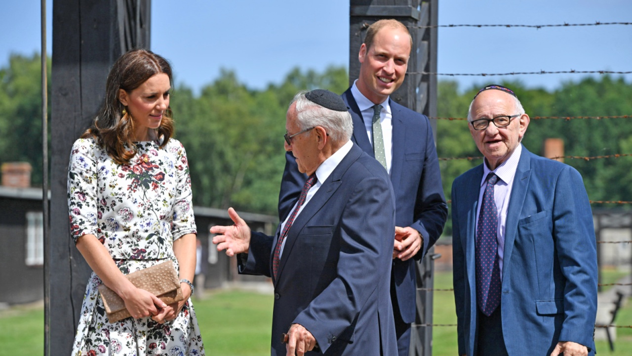 Принц Уильям и Кейт посетили бывший концлагерь в Польше