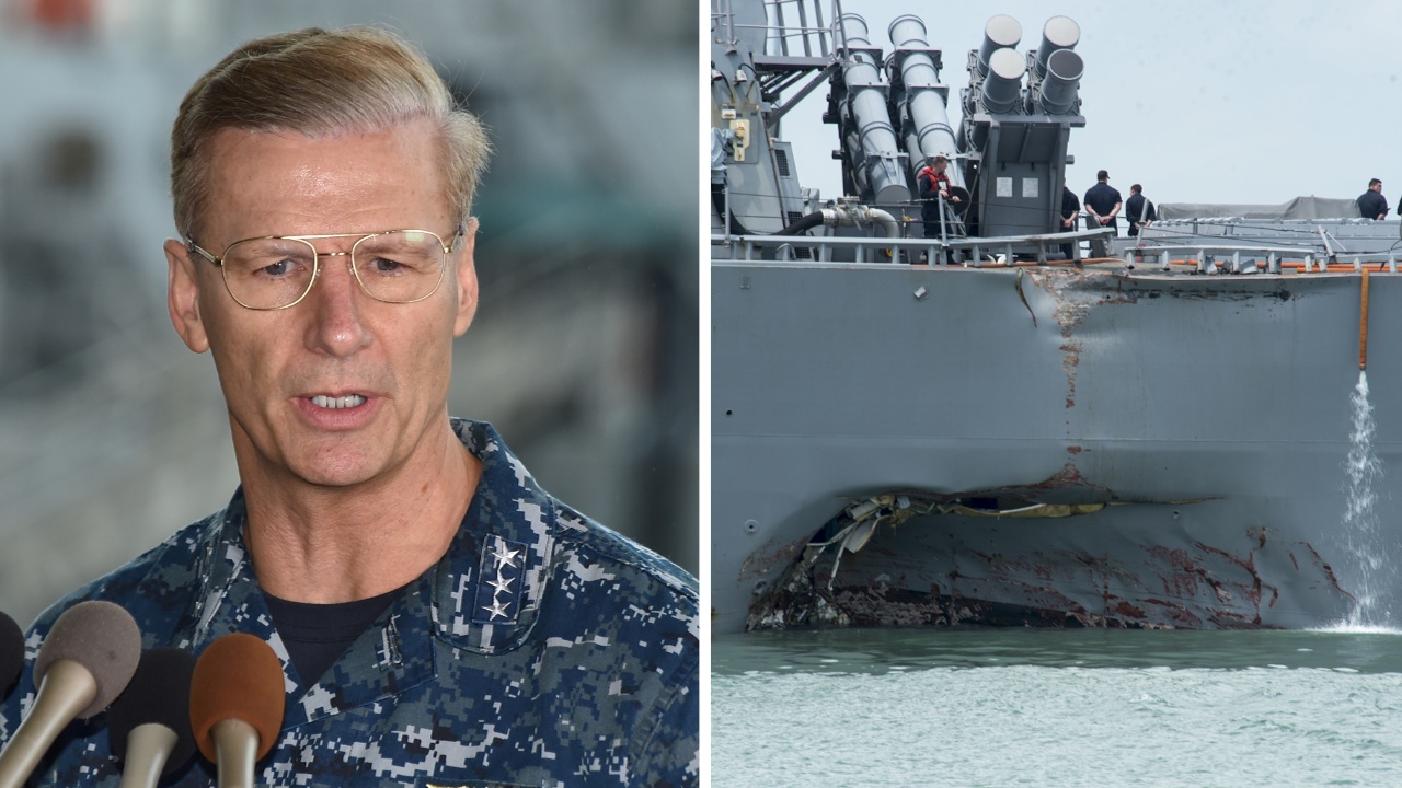 Вице-адмирала 7-го флота США уволили из-за столкновения «Джона Маккейна»