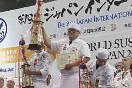 Российский шеф-повар победил на чемпионате по приготовлению суши в Японии