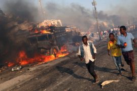 Сомалийцы протестуют против взрывов в Могадишо