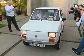 Том Хэнкс получил в подарок знаковый Fiat от польских поклонников