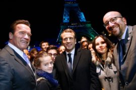Макрон, Шварценеггер и другие обсудили в Париже изменение климата