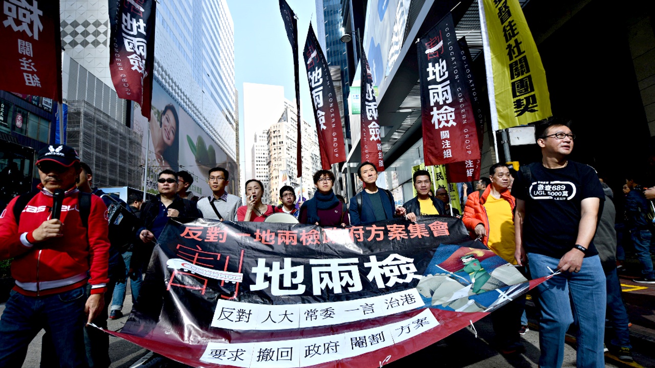 На традиционном новогоднем протесте в Гонконге снова потребовали демократии