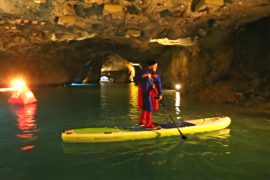 На крупнейшем подземном озере Европы соревновались сапсёрферы
