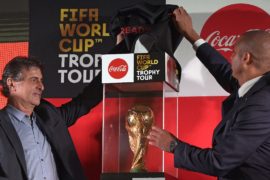 Главный приз Кубка мира ФИФА прибыл в Аргентину