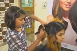12-летняя индианка прославилась как талантливый парикмахер