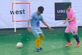 Незрячие индийцы участвуют в Национальном турнире по футболу