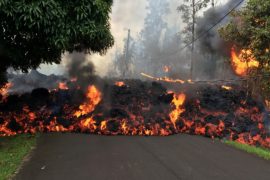 Лава из вулкана Килауэа уничтожила 35 домов