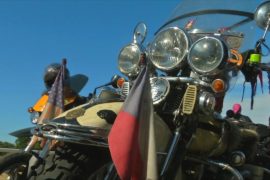 В Праге прошёл парад знаменитых Harley-Davidsons