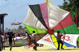3000 воздушных змеев запустили на фестивале на Шри-Ланке