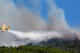 Лесной пожар в Тоскане: сотни эвакуированных, закрыт аэропорт