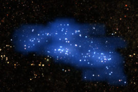 Астрономы обнаружили гигантское скопление галактик на заре зарождения Вселенной