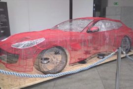 Ажурную модель Ferrari показали на форуме 3D-дизайнеров в Польше