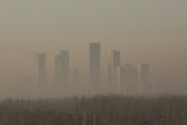 Китайские города по-прежнему погружены в смог