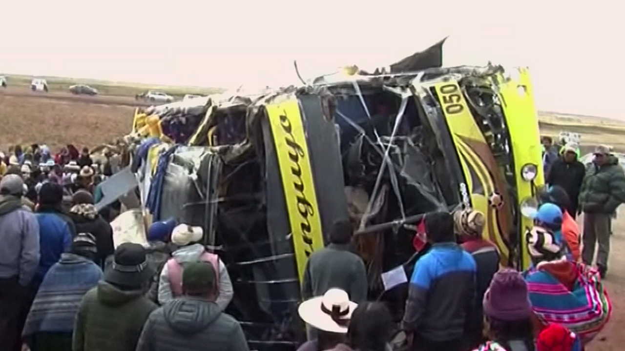 ДТП с участием автобуса в Перу, 18 погибших