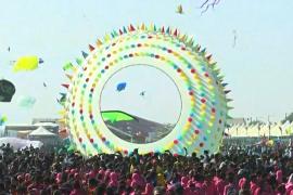 На фестиваль воздушных змеев в Индии съехались участники из 45 стран