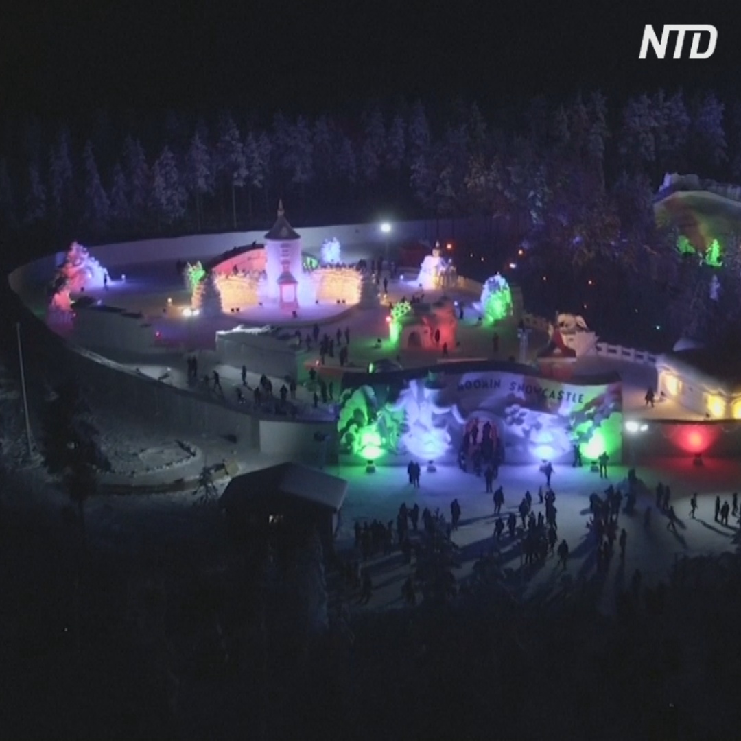 Снежный городок муми-троллей появился в Финляндии