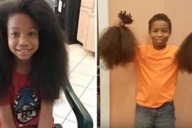 Мальчик два года растил волосы для онкобольных детей