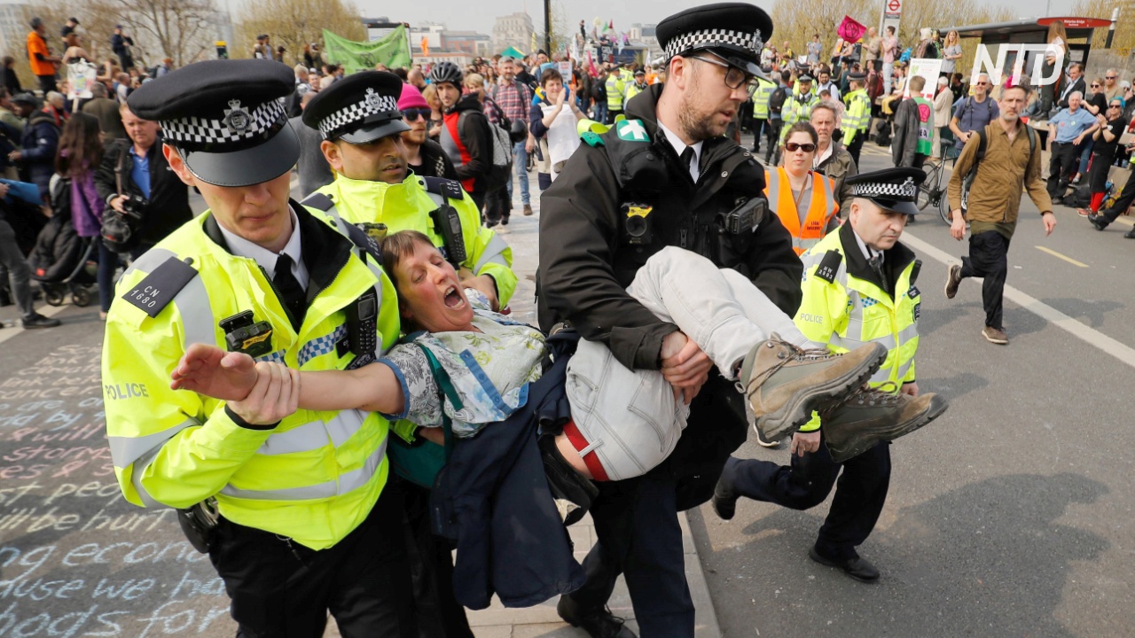 Полиция Лондона уже арестовала более 500 климатических активистов