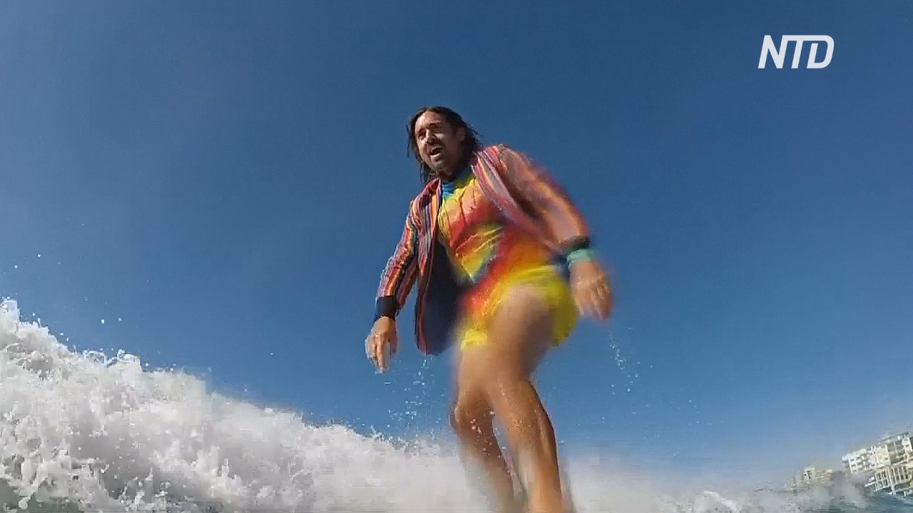 Австралиец лечит психическое расстройство сёрфингом