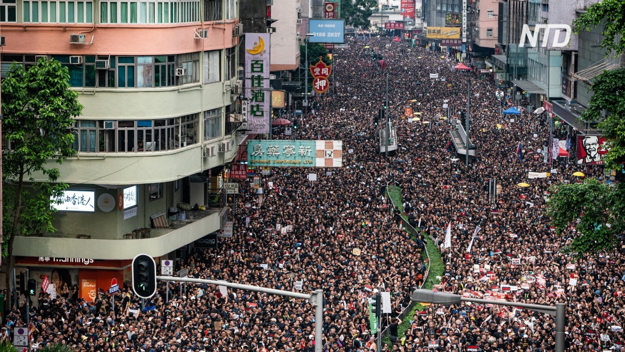 Протесты в Гонконге продолжаются: на улицы вышли почти два миллиона человек