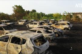 На сицилийском пляже сгорело более 40 машин