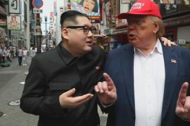 Двойники Трампа и Ким Чен Ына прогулялись по Осаке перед саммитом G20