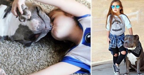 Девочка с питбулем завоевала сердца подписчиков Instagram
