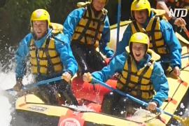 Рафтинг под водопадом Марморе: захватывающее приключение в Италии