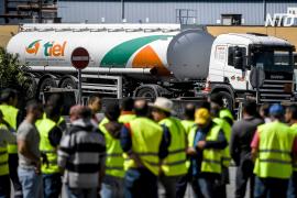 Забастовка водителей бензовозов в Португалии: заправки закрываются
