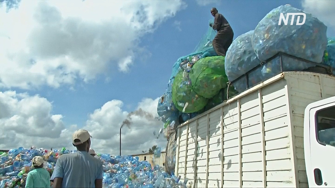 Африканским заводам по переработке пластика не хватает сырья среди гор мусора