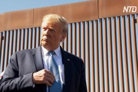 Дональд Трамп посетил строящийся участок стены на границе с Мексикой