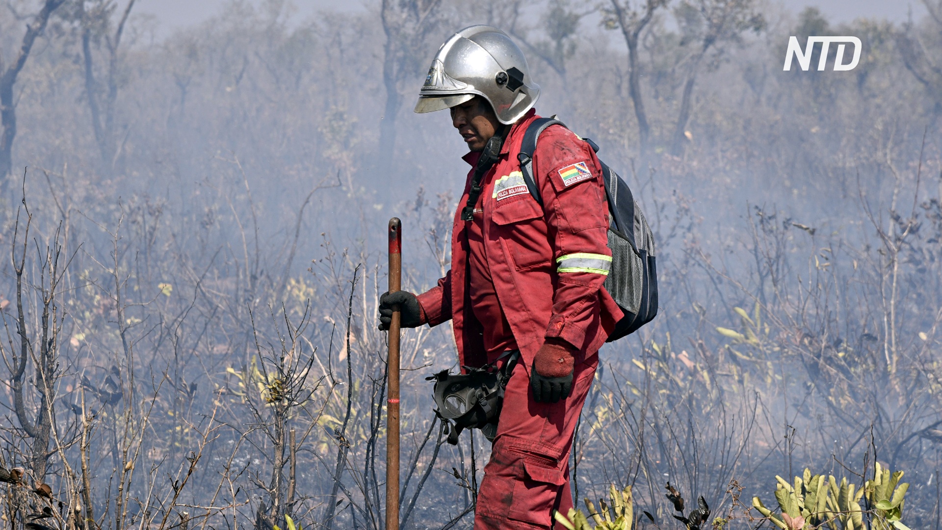 В Боливии пожарные падают в обмороки от изнеможения