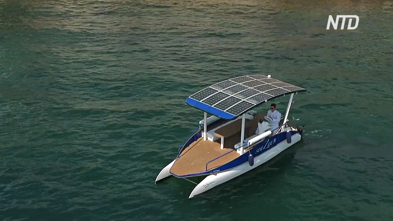 Катер на солнечных батареях: новый транспорт на Лазурном берегу