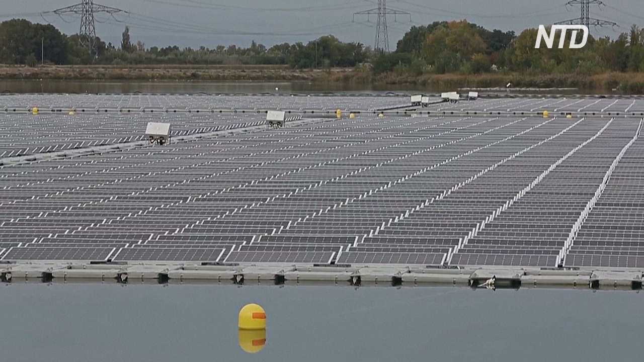 Крупнейшая в Европе плавучая солнечная электростанция заработала во Франции