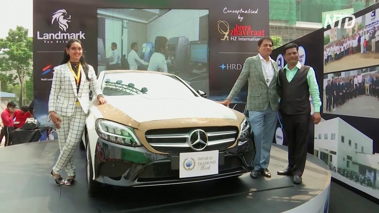 Mercedes по-индийски: 350 000 бриллиантов на кузове