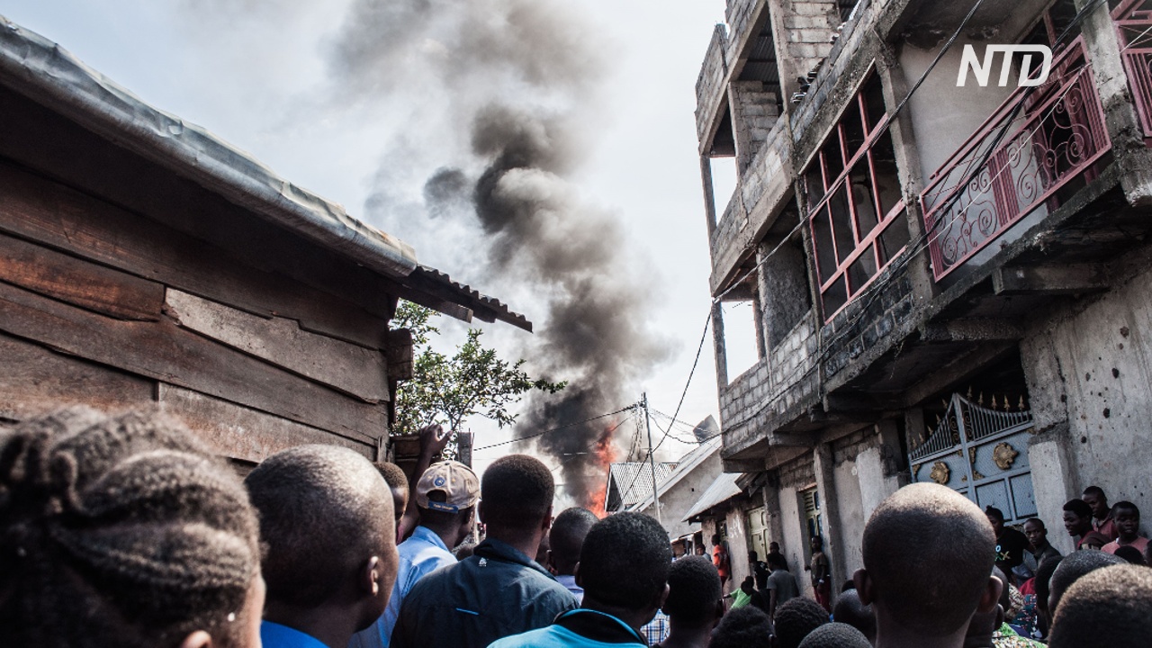 В ДР Конго самолёт рухнул на жилой квартал, 29 человек погибли
