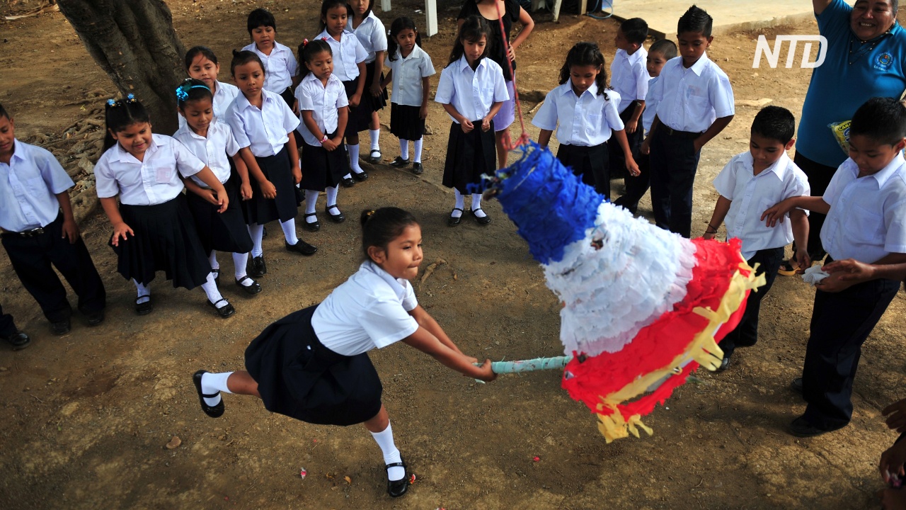 Игра в пиньяту – предрождественская забава мексиканцев