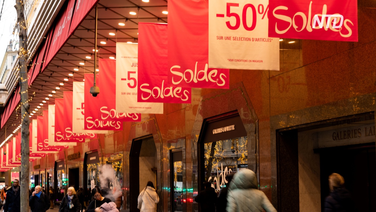 Зимние распродажи не принесли облегчения магазинам Парижа